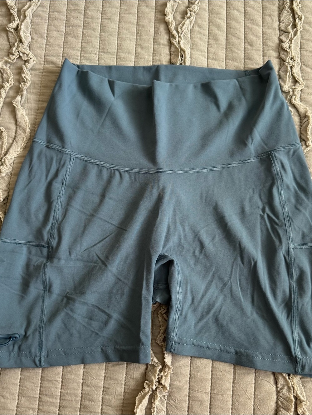 Women’s High-Waist Performance Bike Shorts — Slate Blue (Gymshark Legacy)